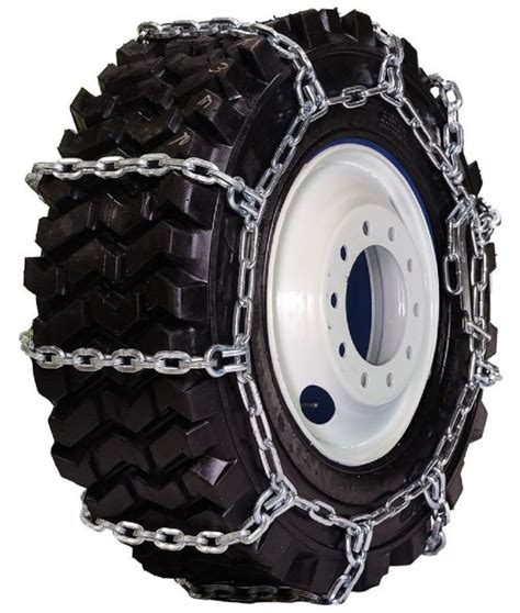 2 link skid steer tire chains|skid steer snow chains.